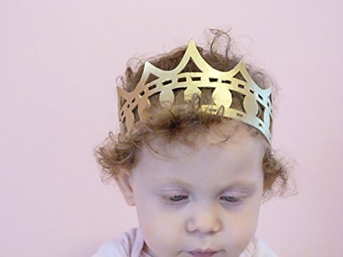 Gold Leather Prince or Princess Crown