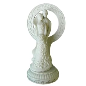 Hallmark Keepsake Wedding Cake Topper - Beautiful Loving Couple 6.5