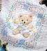 Hugs n Kisses Quilt Stamped Cross Stitch Kit, Craft Kit