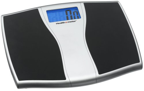 Health o Meter HDM690DQ-95 Weight Tacking Scale, Black / Silver Metallic with Backlit Display (Weighs up to 380lbs)