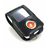 Creative Zen V/Creative Zen V Plus Leather Case with Neck Strap 2 Color Options (Black)