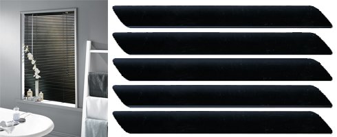Ebony Aluminium Venetian Blind - 105cm Width 150cm Drop - 25mm Slat Width