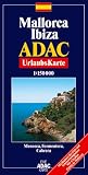  : ADAC Karte, Mallorca, Ibiza, Urlaubskarte