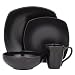 Worldview 16-pc. Square Dinnerware Set - Onyx