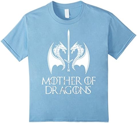 Kids Mother of Dragons T Shirt..Thrones T-shirt 8 Baby Blue