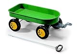 Review Rolly 122745 / Green 4 Wheel Trailer with Metal Pull Handle