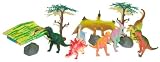 Dinosaur Tub with Playmat & Accessories 12 pcs (SV6610)