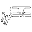 H-Shaped Twin Stainless Steel Burner Special Venturi