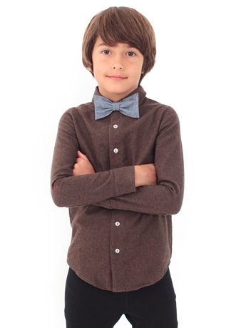 American Apparel Youth Flannel Long Sleeve Button-Up Shirt