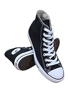 Converse Unisex Chuck Taylor Classic Hi Black Sneaker - 3 Men - 5 Women
