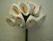 2 WHITE Mini Calla Lily Foam Flower Stem Bundles Artificial Wedding