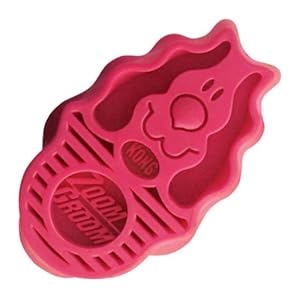 KONG ZoomGroom, Dog Grooming Brush, Raspberry