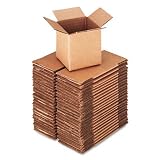 UNIVERSAL OFFICE PRODUCTS Corrugated Kraft Shipping Carton, 4w x 4l x 4h, Brown, 25 per... by