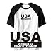 T-Shirt Raglan White 