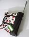 Fashion Cream & Brown / Mixed Polka Dot (Burgandy & Brown) Rolling Duffel Bag Luggage 20" L x 9" W x 19" D