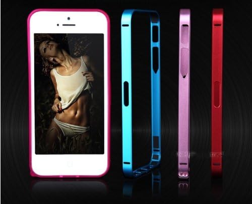 Luxury 0.7mm Ultra-thin Aluminum Metal Alloy Bumper Frame Case for iPhone 5 5G (Purple)