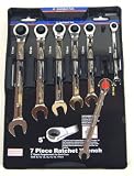 GM Goodwrench GM4730 7 Piece 8-Millimeter to 17-Millimeter Metric Gear wrench Set