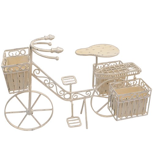 Red Carpet Studio Red Carpet White Bicycle Planter, Small