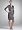 David's Bridal Hammered Shimmer Jacket Dress with Tiered Skirt Style 056480, Silver Shimmer, 14