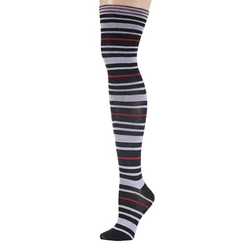Isadora Paccini Women's Striped Over The Knee Socks