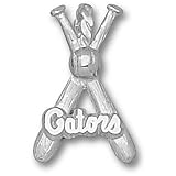 University of Florida Gators Bats Pendant (Silver)