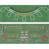 Blackjack and Craps 2 Sided Layout 36 x 72 inch
