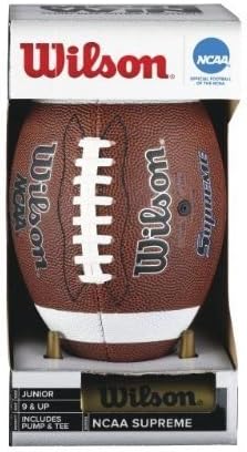 Wilson NCAA Supreme W/Pump and Tee Junior Football , New