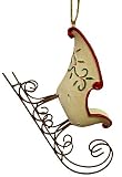 Country Holly Berry Sleigh Christmas Ornament
