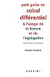 Petit guide de calcul diff�rentiel � l'usage de la licence et de l'agr�gation