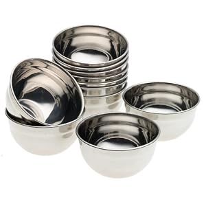 Steeltek Stainless Steel 12-Piece Condiment Cups