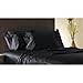 Luxury Black Satin Pillow Case w/No Zipper, King