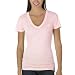 V-Neck Vintage Pocket Tee - Pink