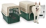 Remington Plastic Kennel, Beige/Green