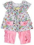 Le Top Baby Clothing Toddler Girls Peacock Paradise Capri Set