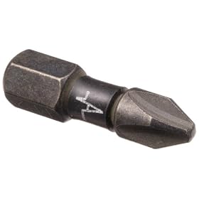 Wera 851/1 Diamond Coated Impaktor Screwdriver Bits for PH 2 Phillips Screws, Pack of 10