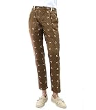 Doublju Mens Casual Embroider Double Pleat Trousers Pants (JA05)