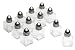 Tablecraft Products Mini Salt & Pepper, Set of 12