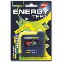Battery tester for AAA, AA, C, D and 9V Batteries