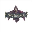 Purple Grim Reaper Welcome Plaque Purple Grim Reaper Welcome Plaque
