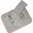 Blitz Hot Pink Faux Crocodile Anti-Tarnish Jewelry Organizer