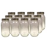 Ball 62000 quart size regular mason jars. by Ball