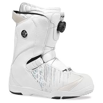 Ladies Lotus BOA Coiler Snowboard Boots-WHITE-7