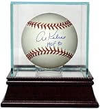 Al Kaline Autographed/Hand Signed Official Major League Baseball w/ Glass Case HOF80