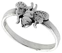 Sterling Silver Polished Bee Ring