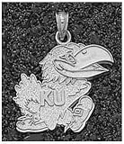 Logo Art Kansas Jayhawks Sterling Silver Team Logo 3/4 Pendant
