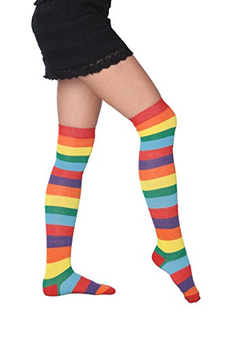 Isadora Paccini Women's Colorful Patterned Over The Knee Socks