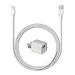 Lifestyle Accessory brand iPhone 5 Wall Charger set - Includes Universal 5 Watt Wall Power Adapter + 8 pin Lightning to USB 2.0 Charging Data Sync Cable for iPhone 5, iPhone 5G, iPod Touch 5, iPod Nano 7, iPad 4, and iPad Mini by Lifestyle Accessory