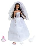 Beautiful Bride Barbie Doll African American