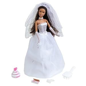 Beautiful Bride Barbie Doll African American by