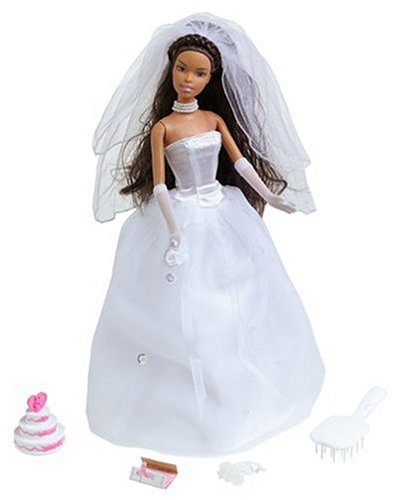 Beautiful Bride Barbie Doll African American